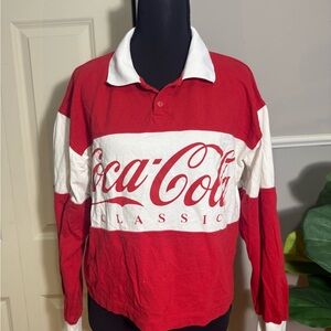Coca-Cola Classic Red and White Polo Shirt
